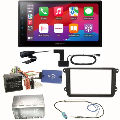 Produktbild von Pioneer SPH-DA77DAB CarPlay Android Auto Einbauset für Beetle Jetta Sharan T5