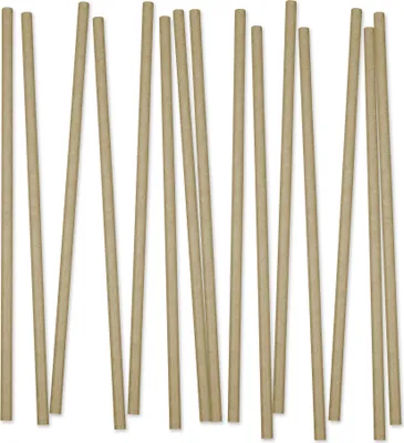 Produktbild von Papier Trinkhalme, naturbraun, 250 x 8 mm, 4 lagig, 3250 Stück (1 Karton)