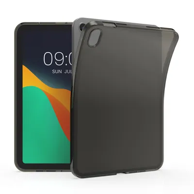 Produktbild von kwmobile Hülle kompatibel mit Apple iPad Mini 6 (2021) / iPad Mini 7 (2024) Hülle - weiches TPU Silikon Case transparent - Tablet Cover Schwarz
