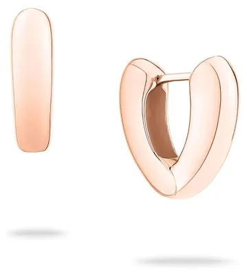 Produktbild von Creole Ohrringe 1,9 cm roségold Edelstahl 14 Karat vergoldet wasserfest Damen