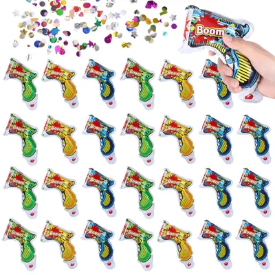 Konfettikanone 30 Stück, Tischfeuerwerk, buntes Konfetti, für Partys