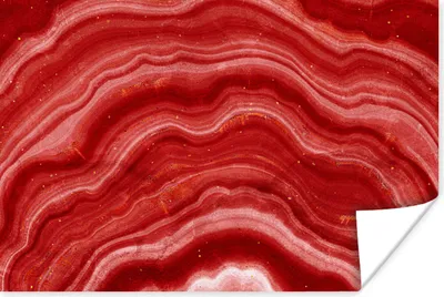 Produktbild von MuchoWow® Poster Achat - Rot - Edelstein - Abstrakt 120x80 cm - Bilder