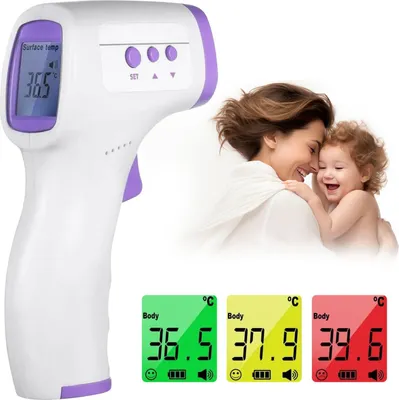 Produktbild von Extralink T003 Infrarot Thermometer Kontaktlos Weiß
