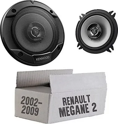 Produktbild von Lautsprecher Boxen Kenwood KFC-S1366 - 13cm 2-Wege Koax Auto Einbauzubehör - Einbauset passend für Renault Megane 2 - justSOUND