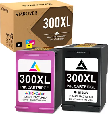 Produktbild von 2PK HP 300XL Druckerpatrone kompatibel für HP 300 Tintenpatronen für HP DeskJet F2410 F2492 F4210 F4213 F4224 F4472 PhotoSmart C4788 C4795 Envy 121