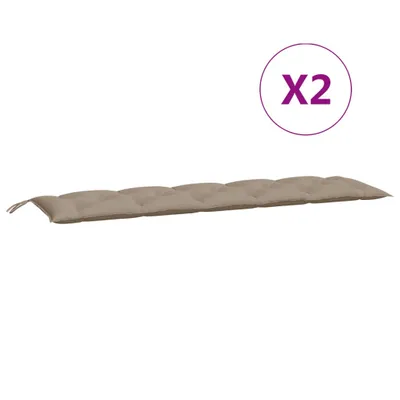 Produktbild von Gartenbank-Auflagen 2 Stk. Taupe 180x50x7 cm Oxford-Gewebe