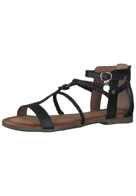 Produktbild von s.Oliver Sandalen Damen Schuhe Riemchen geflochten 5-28117-28, Größe:38 EU, Farbe:Schwarz