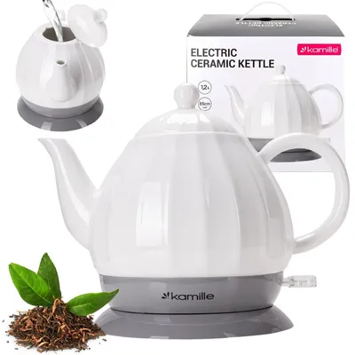 Immagine prodotto di bollitore in Vetroceramica da 1,2 litri Teiera elettrica Bollitore 1200W