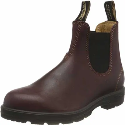 Immagine prodotto di Blundstone Redwood Classici stivaletti Chelsea con punta arrotondata in pelle scamosciata bordeaux – undefined / Borgogna