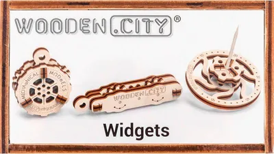 Produktbild von Wooden.City Holz Modellbau Widgets - 3D Puzzle Bausatz