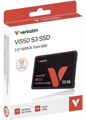 Image de SSD interne - VERBATIM - VI550 S3 - SATA III - 512 Go - 2,5