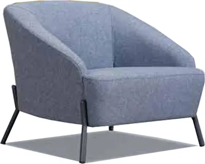 Produktbild von Grauer Textilsessel r Wohnzimmer Relaxsessel Edler Loungesessel