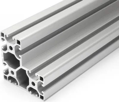 Produktbild von Länge 1990mm - Aluminiumprofil 40x80x80L I-Typ Nut 8 (leicht), silber eloxiert . Aluminium Profil 40x80x80 Alu Profile 40 x 80 x 80 Montage- Systemprofil