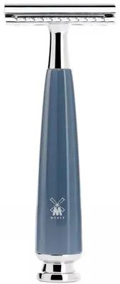 Immagine prodotto di Muhle Rytmo R228SR, rasoio di sicurezza con manico in acciaio blu