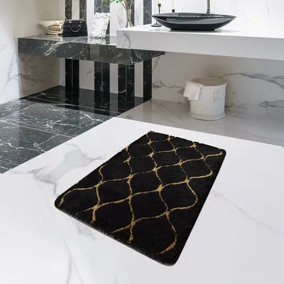 Produktbild von Bosdela Badezimmerteppich Set - 70x120 cmInfinity Black