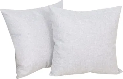 Produktbild von OKWISH Kissenbezüge 2 Stück Kissenbezug Kissenhülle Dekokissen Sofakissen Couchkissen, Kopfkissenhülle Bettkissenbezug Kopfkisse 40x40 cm, Silber Grau