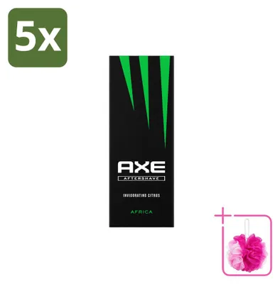 Productafbeelding van 5 x Axe Aftershave Africa - 100 ml - Voordeelverpakking - 5 stuks