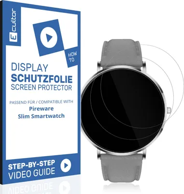Produktbild von 2x Ecultor FlexCC Pireware Slim Smartwatch