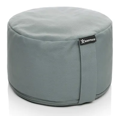 Productafbeelding van Yogakussen rond 31 cm, 20 cm hoog, boekweitschillen, wasbare hoes 100% katoen, voor meditatie
