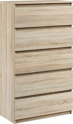 Produktbild von Kommode mit 5 schubladen 70cm Moderne Sideboard Sonoma