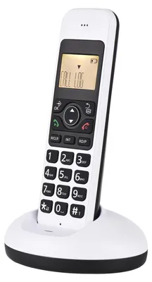 Produktbild von Bisofice Erweiterbares Schnurlostelefon mit LCD-Display, Anrufer-ID, 50 Telefonbuchspeicher, Freisprechanrufe, Konferenzgespraeche, 16 Sprachen, Unterstuetzung von 5 Mobilteilen, Verbindung fuer Buero, Geschaeft, Zuhause, Familie šC Weiss