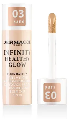 Produktbild von Dermacol Infinity Healthy Glow Foundation Make-up zur Verjüngung der Gesichtshaut 04 Bronze 20 g