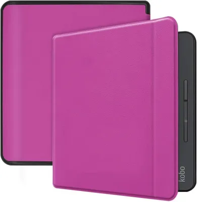 Produktbild von E-Reader Hülle Kunstleder, 8 Zoll, lila, mit Sleepcover Funktion für unterwegs