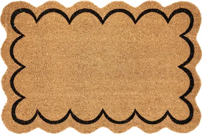Zdjęcie produktu dla BELIANI Wycieraczka naturalna włókno kokosowe antypoślizgowe podszycie 60 x 90 cm dekoracja powitalna
