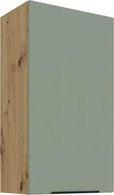 Immagine prodotto di Mobile a parete alto LUNARA - larghezza 50 cm, verde / rovere artigianale