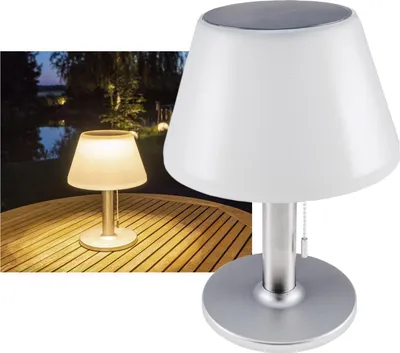Produktbild von Solar LED Akku-Tischleuchte Foco Cadena ØxH 28x20cm 100/50lm/20lm IP44