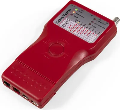 Produktbild von Kabeltester / Durchgangsprüfer McPower "KT-53", 5-in-1 mit Remote Einheit, RJ11, RJ45 usw.