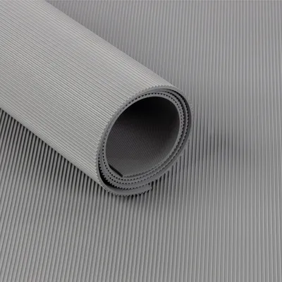 Immagine prodotto di Pista di gomma mini rib tagliata a misura grigia 120x500 cm