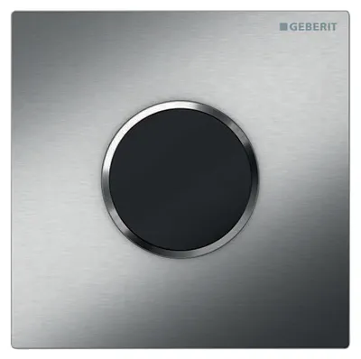 Produktbild von GEBERIT Urinalsteuerung HyTronic Sigma 10 berührungslos Infrarot Batteriebetrieb edelstahl gebürstet 116.035.SN.1