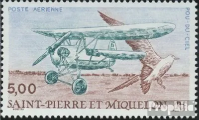 Produktbild von Briefmarken St. Pierre und Miquelon 1990 Mi 594 (kompl.Ausg.) postfrisch Flugzeuge