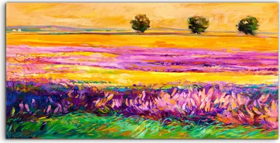 Produktbild von Coloray Canvas 140x70  Wandbild Leinwand Bilder Foto Kunstdruck Wiesenblumen Landschaft