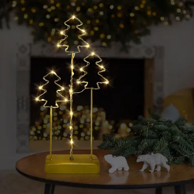 Productafbeelding van Kerstverlichting, metalen tafeldecoratie, kerstdecoratie met LED-ster