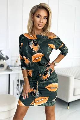 Immagine prodotto di Numoco Mini abito donna Hebub kaki XS