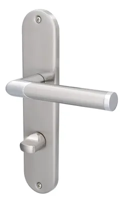 Produktbild von Alpertec WC-Langschildgarnitur Renofast I Messing BI-Colour abgerundet