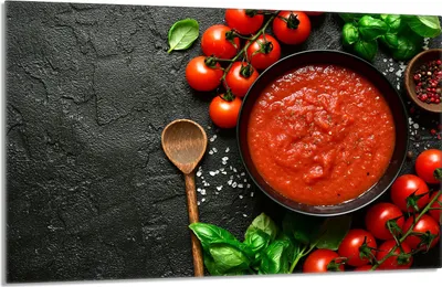 Obrázok produktu pre Kryt varnej dosky 80x52cm 1-dielny keramický kryt varnej dosky Splashback, bridlicové paradajky