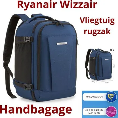 Obrázok produktu pre RYANAIR WIZZAIR Cestovný batoh 40x25x20 – povolená batožina ZAGATTO ZG 925