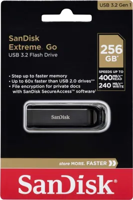 Produktbild von SanDisk Extreme® Go Flash-Laufwerk mit USB 3.2 Type-A 256 GB