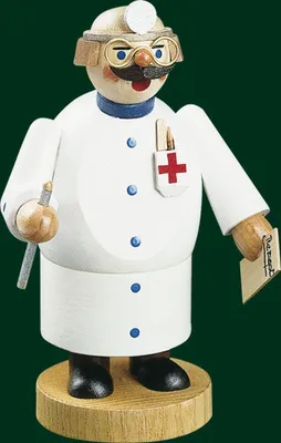 Produktbild von Räucherfigur Arzt mit Rezept Höhe= 14cm