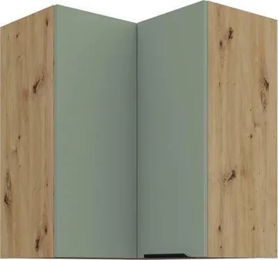 Produktbild von Oberschrank LUNARA 2 – 60 x 60 cm, grün / Eiche (Artisan).