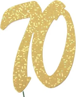 Produktbild von PaperStyle 2513970 Jubiläumszahl 70 gold