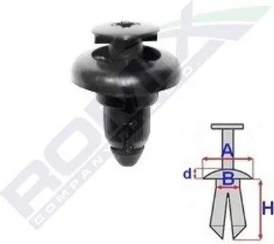 Image de 10x ROMIX C60670 Clip pare-chocs