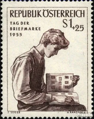 Produktbild von Briefmarken Österreich 1955 Mi 1023 (kompl.Ausg.) postfrisch Tag d. Briefmarke
