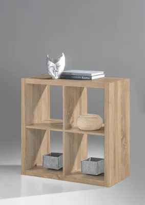 Produktbild von Raumteiler - Eiche Sonoma Nachbildung - 77 x 77 cm - 4 Fächer