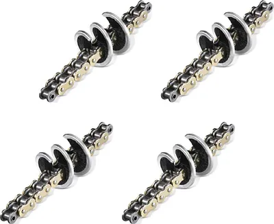 Image de lot de 4 brosses pour chaînes de moto 360 vis sans fin pour chaînes de moto