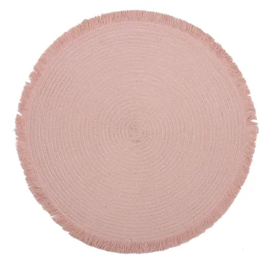 Image de Set de table rond PALO rose Ø 38 cm Mybesthome