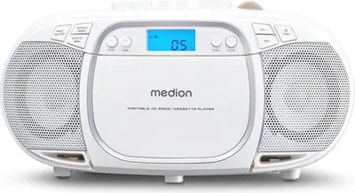 Image de Chaîne stéréo avec lecteur CD, MP3, lecteur de cassettes, radio FM et prise AUX